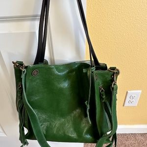 OLD TREND Genuine Leather Daisy Tote Bag With Pouch